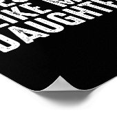 Awesome Like My Daughter For Dad Men Funny Fathers Poster (Hoek)