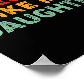 Awesome Like My Daughter For Dad Men Funny Fathers Poster (Hoek)