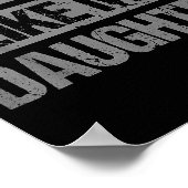 Awesome Like My Daughter For Dad Men Funny Fathers Poster (Hoek)