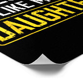 Awesome Like My Daughter Funny Dad Daddy Papa Mom Poster (Hoek)