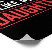 Awesome Like My Daughter Funny Dad Daddy Papa Mom Poster (Hoek)