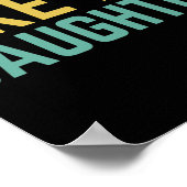 Awesome Like My Daughter Funny Father's Day Gift Poster (Hoek)