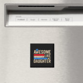 Awesome Like My Daughter Men Funny Fathers Day Dad Magneet (Insitu (Vaatwasser))