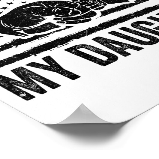 Awesome Like My Daughter Men Funny Fathers Day Dad Poster (Hoek)