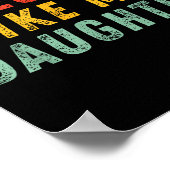 Awesome Like My Daughter Men Funny Fathers Day Dad Poster (Hoek)