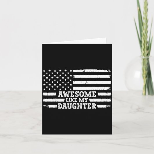 Awesome Like My Daughter Men Funny  Kaart (Voorkant)