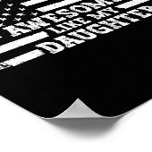 Awesome Like My Daughter Men Funny  Poster (Hoek)