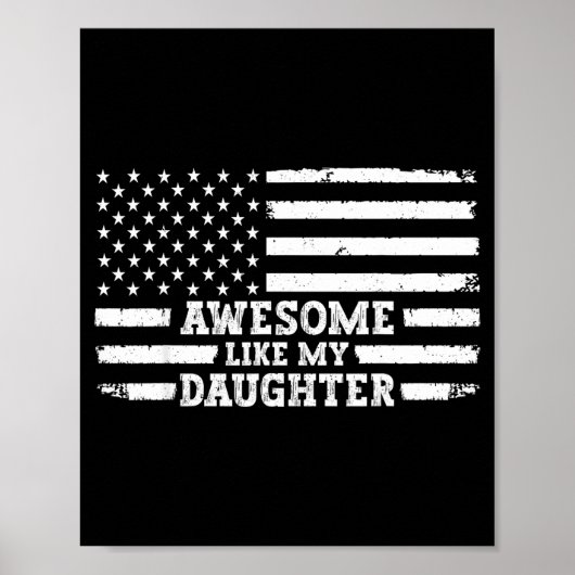 Awesome Like My Daughter Men Funny  Poster (Voorkant)