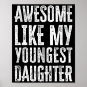 Awesome Like My Daughter Men Funny  Poster (Voorkant)