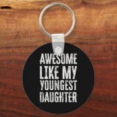Awesome Like My Daughter Men Funny  Sleutelhanger (Voorkant)