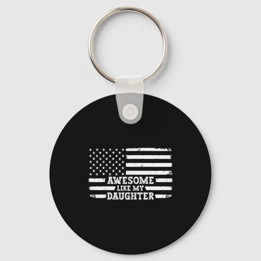 Awesome Like My Daughter Men Funny  Sleutelhanger (Voorkant)