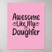 Awesome Like My Daughter Poster (Voorkant)