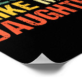 Awesome Like My Daughter Shirt Funny Men Dad Fathe Poster (Hoek)