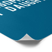 Awesome Like My Daughter Son Father Child Matching Poster (Hoek)