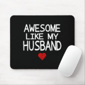 Awesome Like My Husband Heart Graphic For Valentin Muismat (Met muis)