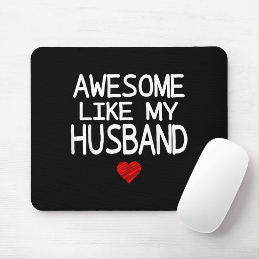 Awesome Like My Husband Heart Graphic For Valentin Muismat (Met muis)