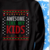 Awesome Like My Kids Christmas Knit Sweater Look