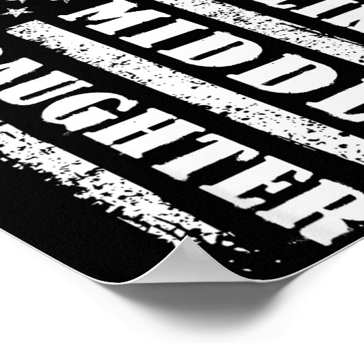 Awesome Like My Middle Daughter Men Funny For Dad  Poster (Hoek)