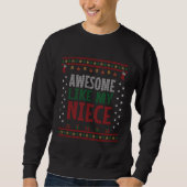 Awesome Like My Niece Christmas Knit Sweater Look (Voorkant)