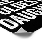 Awesome Like My Oldest Daughter Funny Dad Jokes Fa Poster (Hoek)