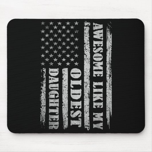 Awesome Like My Oldest Daughter Men Funny For Dad  Muismat (Voorkant)