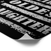 Awesome Like My Oldest Daughter Men Funny For Dad  Poster (Hoek)