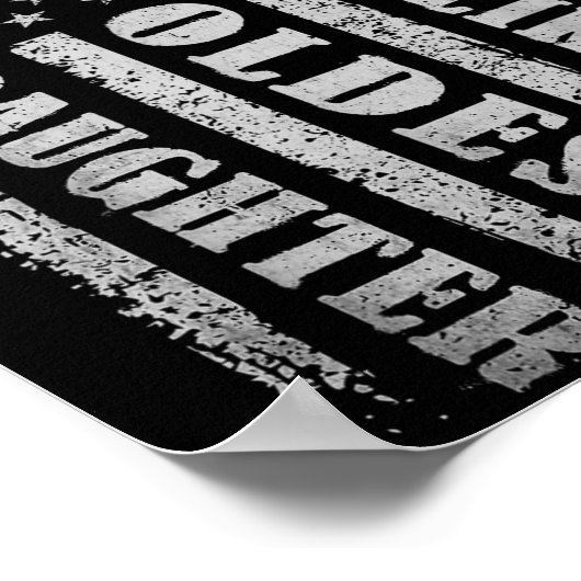 Awesome Like My Oldest Daughter Men Funny For Dad  Poster (Hoek)