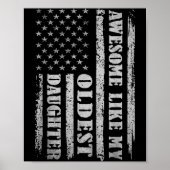 Awesome Like My Oldest Daughter Men Funny For Dad  Poster (Voorkant)