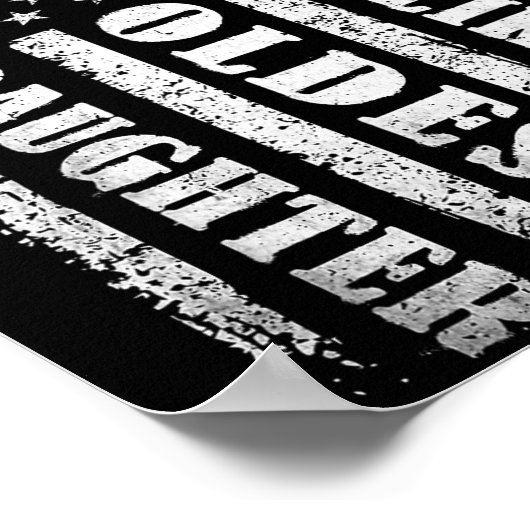 Awesome Like My Oldest Daughter Men Funny For Dad Poster (Hoek)