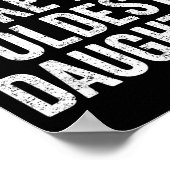 Awesome Like My Oldest Daughter Mother's Day Fathe Poster (Hoek)