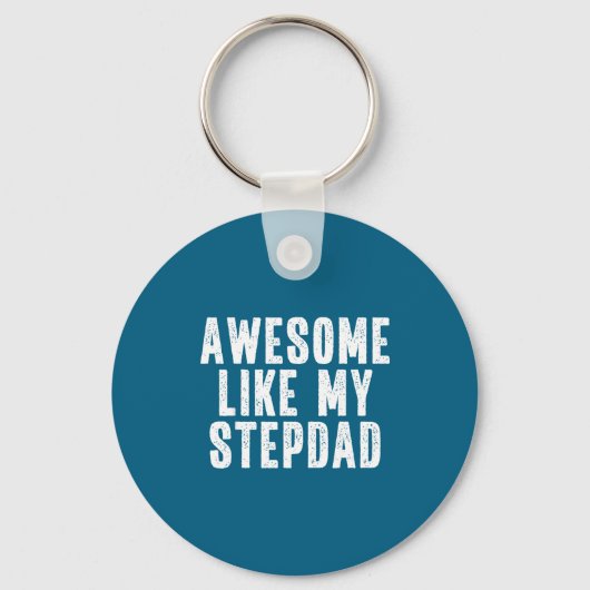 Awesome Like My Stepdad Quote Funny Fathers Day Ap Sleutelhanger (Voorkant)