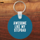 Awesome Like My Stepdad Quote Funny Fathers Day Ap Sleutelhanger (Voorkant)