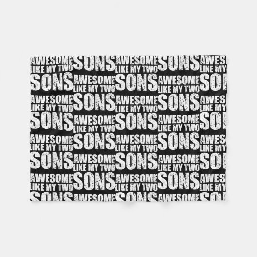 Awesome Like My Three Sons Mother's Day and Fleece Deken (Voorkant (Horizontaal))