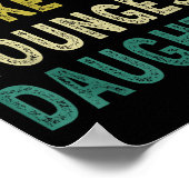 Awesome Like My Youngest Daughter Father's Day Mot Poster (Hoek)