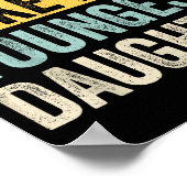 Awesome Like My Youngest Daughter Funny Father's D Poster (Hoek)