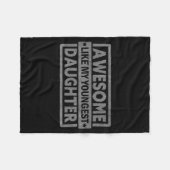 Awesome Like My Youngest Daughter Men Fathers Day  Fleece Deken (Voorkant (Horizontaal))