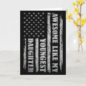 Awesome Like My Youngest Daughter Men Funny For Da Kaart (Gele Bloem)