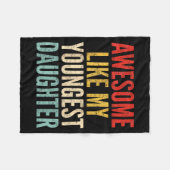 Awesome Like My Youngest Daughter Mother's Day Fat Fleece Deken (Voorkant (Horizontaal))