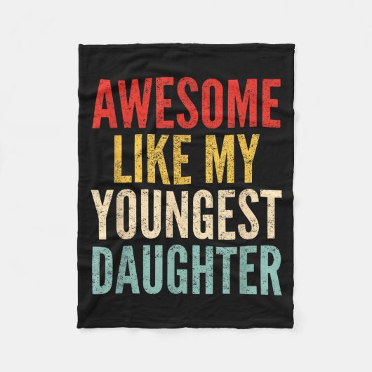 Awesome Like My Youngest Daughter Mother's Day Fat Fleece Deken (Voorkant)