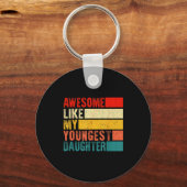 Awesome Like My Youngest Daughter Mother's Day Fat Sleutelhanger (Voorkant)