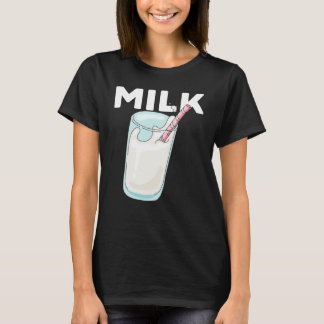 Awesome MILK Matching Milky Cookies Couples Costum T-shirt