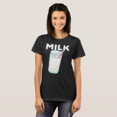 Awesome MILK Matching Milky Cookies Couples Costum T-shirt (Voorkant volledig)