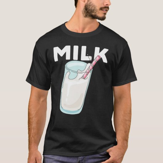 Awesome MILK Matching Milky Cookies Couples Costum T-shirt (Voorkant)