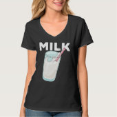 Awesome MILK Matching Milky Cookies Couples Costum T-shirt (Voorkant)