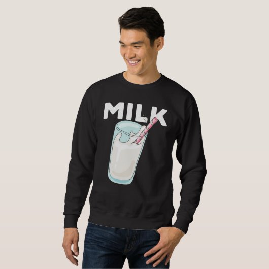 Awesome MILK Matching Milky Cookies Couples Costum Trui (Voorkant volledig)