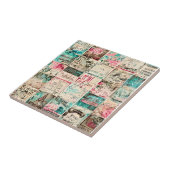 Awesome modern classic grunge rustic vintage art tegeltje (Zijkant)