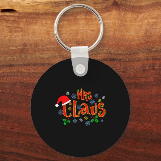 Awesome Mrs Claus Christmas Design For Women Holid Sleutelhanger (Voorkant)