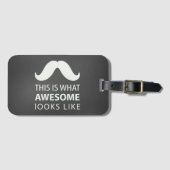 Awesome Mustache Bagagelabel (Voorkant (horizontaal))