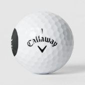 Awesome Mustache Golfballen (Logo)
