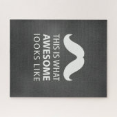 Awesome Mustache Legpuzzel (Horizontaal)